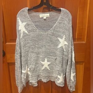 Vintage Havana Boxy Oversized Star Sweater
